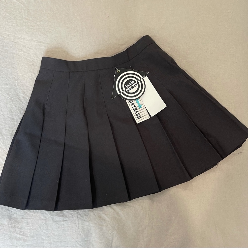 Vintage Black Pleated Tennis Skirt Size 10